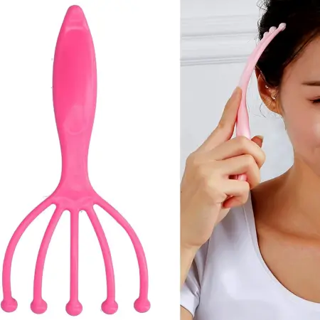 Scalp Massager Handheld Portable Head Massager Deep Relax and Pressure Relief in Office Household and Tour & Father s Day and Mother s Day Gifts for Home Relaxation (1 Pc ) ( default, Standar