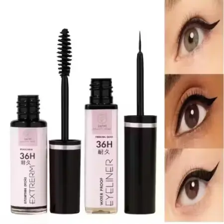 Waterproof Eyeliner & Volumizing Mascara Combo (Pack of 2) ( default, OS )