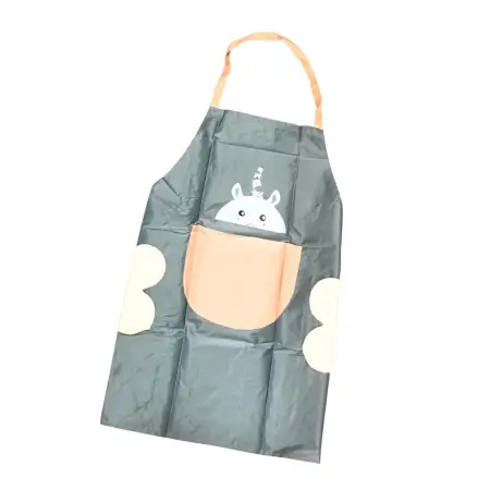 Cute Cartoon Animal Design Kitchen Apron (1 Pc) ( default, OS )