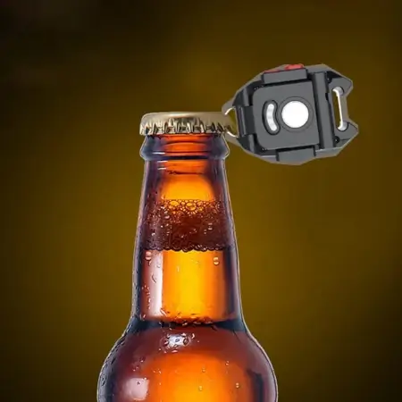 Portable Triangular Shaped Emergency& Camping Flashlight With Cigarette Lighter Lumens Rechargeable Waterproof Portable Led Light Camping Keychain 6Lighting Modes With Strong Magnet 3 Color L