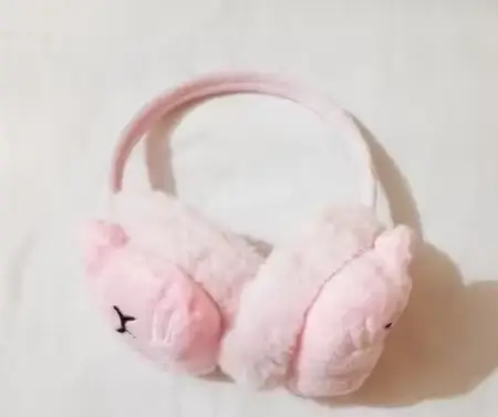 Winter Ear Muffs for Women & Kids - Cozy Plush Ear Covers for Cold Weather ( pink, Standard )