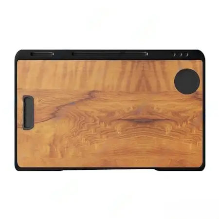 Foldable Wooden Mini Laptop Table for Bed, Study Table with Drawer, Tablet/Mobile Holder for Kids & Adults->> (Wood COTTED) ( default, Standard )