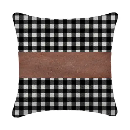 Premium Leather Pillow Covers (19x12 Inch, 2 Pcs) Soft Decorative Cushion Covers for Sofa, Bed, Chair & Home Decor ( default, Standard ).