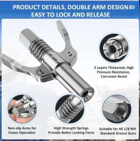 10000 PSI Grease Gun Coupler ( default, Standard )